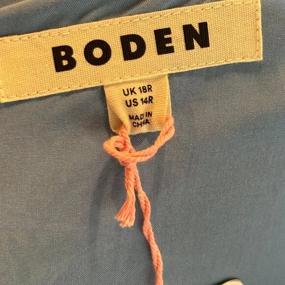 💙 NWT Boden Cottagecore Paisley Plunging Neckline Maxi Dress Size 14 - Picture 10 of 10